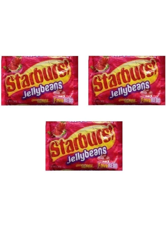 Starburst Fave Reds Jelly Beans - 14 oz Bag (Pack of 3)
